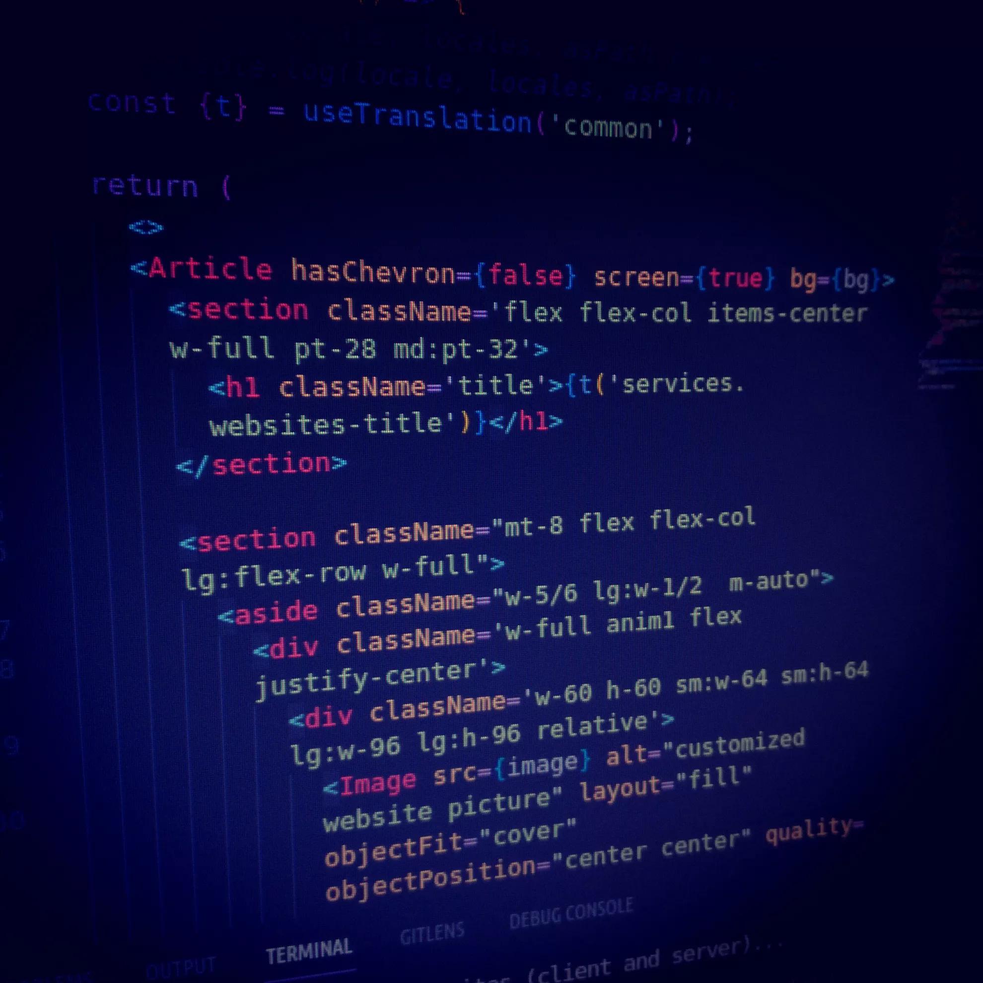 customized website picture